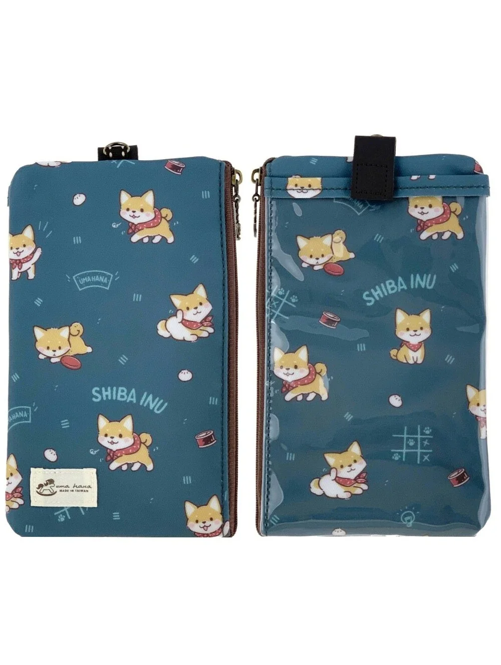 Waterproof Shiba Phone Case Pouch W/ Neck Strap